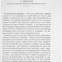 0032 - Page 33 - Les retards dans l'acquisition du langage articulé, par V. Hervaux. La fonction du langage