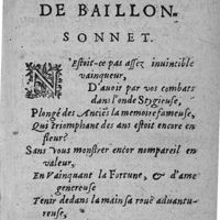 0015 - Page 15 - A Monsieur de Baillon. Sonnet