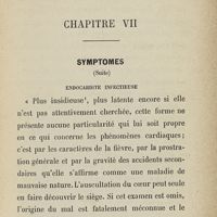 0147 - Page 135 - Chapitre VII. Symptômes. (Suite). Endocardite infectieuse