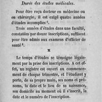 0011 - Page 11 - IX Durée des études médicales. X