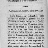 0022 - Page 22 - XXIX Réclamations d'inscriptions arriérées