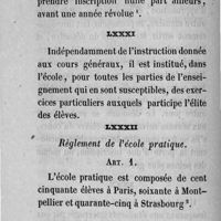 0052 - Page 52 - LXXXI. LXXXII Règlement de l'école pratique