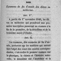 0073 - Page 73 - XCII Examens de fin d'année des élèves en médecine.