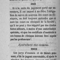 0086 - Page 86 - CXII Ajournement aux examens. CXIII