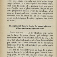 0078 - Page 72 - Changement dans la durée du grand silence. Allongement (Bradydiastolie)