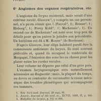 0198 - Page 186 - 6. Angiomes des organes respiratoires, etc
