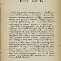 0015 - Page 1 - Introduction. I. Etiologie générale des maladies cutanées