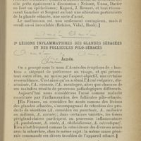 0049 - Page 29 - 3. Lésions inflammatoires des glandes sébacées et des follicules pilo-sébacés. Acnés