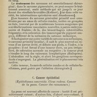 0213 - Page 193 - C. Cancer épithélial (Epithélioma cancroïde. Ulcus rodens. Cancer de la peau. Cancer des ramoneurs)