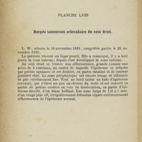 0526 - Page 394 - Planche LVIII. Herpès tonsurant orbiculaire du sein droit