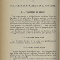 0104 - Page 82 - Chapitre II. Fractures et luxations en particulier. I. Fractures du crâne. 1. Fractures de la voûte