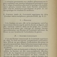 0523 - Page 399 - b. Fracture totale de l'extrémité supérieure du tibia