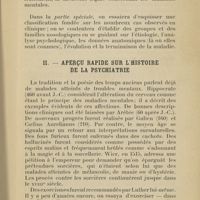 0015 - Page 3 - II. - Aperçu rapide sur l'histoire de la psychiatrie
