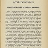 0211 - Page 187 - Psychiatrie spéciale. Classification des affections mentales