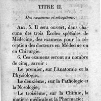 0015 - Page xv - Titre II. Des examens et réceptions