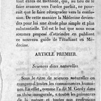 0048 - Page 28 - Article premier. Sciences dites naturelles