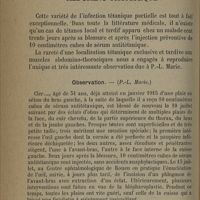 0098 - Page 82 - Chapitre V. Tétanos localisé à typer abdomino-thoracique