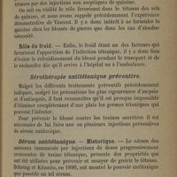 0129 - Page 113 - Sérothérapie antitétanique préventive