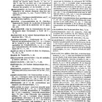 0018 - Page 18 - Table générale et alphabétique des matières contenues dans les douze premiers volumes du bulletin général de thérapeutique médicale et chirurgicale. Écorce. / Écoulement. / Ecthyma. / Égypte. / Électricité. / Éléments. / Éléphantiasis. / Élèves. / Éloge. / Émanations. / Embryologie. / Émétiques. / Émissions. / Emménagogues. / Empirisme. / Emplâtre. / Empoisonnements. / Empyème. / Émulsions. / Encéphalite. / Encre frauduleuse. / Endermique. / Enfants