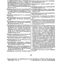 0020 - Page 20 - Table générale et alphabétique des matières contenues dans les douze premiers volumes du bulletin général de thérapeutique médicale et chirurgicale. Estomac. / Éther. / Éthérolé. / Étranglement. / Évacuants. / Évacuation. / Excision. / Excitation. / Excoriations. / Excroissances. / Exercice. / Exomphale. / Exostoses. / Expectation. / Expérience. / Expérimentations. / Extemporanés. / Extension. / Extirpation. / Extraction. / Extrait. / Exutoires. / Faam. / Face. / Faciales. / Facultés