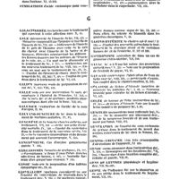 0023 - Page 23 - Table générale et alphabétique des matières contenues dans les douze premiers volumes du bulletin général de thérapeutique médicale et chirurgicale. Frictions. / Fumée. / Fumigations. / Galactirrhée. / Gale. / Galien. / Galle. / Gallique. / Galvano-puncture. / Gangrène. / Gangréneuse. / Gargarismes. / Garou. / Gastralgies. / Gastriques. / Gastrite. / Gastro-entérite. / Gastrotomie. / Gayac. / Gaz. / Gélatine. / Gelée. / Gencives. / Génération. / Génito-urinaire. / Genou. / Gens de lettres. / Geste. / Glace. / Gland. / Glandulaires