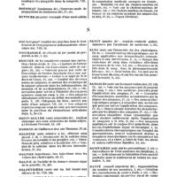0045 - Page 45 - Table générale et alphabétique des matières contenues dans les douze premiers volumes du bulletin général de thérapeutique médicale et chirurgicale. Rivière. / Rotule. / Rougeoles. / Rousseau. / Rupture. / Russie. / Sac. / Saccharolé. / Saignée. / Saint-Allyre. / Saisons. / Salicine. / Salines. / Salive. / Salpétrière. / Salsepareille. / Salseparine. / Sancy. / Sang. / Sangsues. / Sanitaires. / Santé. / Sarco-hydrocèle