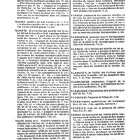 0054 - Page 54 - Table générale et alphabétique des matières contenues dans les douze premiers volumes du bulletin général de thérapeutique médicale et chirurgicale. Vaccinations. / Vaccin. / Vaccine. / Vagin. / Vagissements. / Val-de-Grace. / Vapeur. / Varices. / Varicocèle. / Variole. / Varioleux. / Varioliques. / Varioloïde. / Vauquelin. / Végétations. / Végétaux. / Veines. / Vénériennes. / Venin