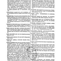 0055 - Page 55 - Table générale et alphabétique des matières contenues dans les douze premiers volumes du bulletin général de thérapeutique médicale et chirurgicale. Ventouses. / Vératrine. / Vermifuge. / Vermineuses. / Vers. / Vert-de-gris. / Vésicales. / Vésicant. / Vésicatoires. / Vésico-vaginales. / Vessie. / Vetiver. / Vichy. / Vidange. / Vieillards. / Vienne. / Vin. / Violette. / Vipère. / Virus. / Voies. / Voix. / Vomissement. / Vomitifs. / Vue