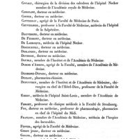 0058 - Page 58 - Noms des auteurs dont les travaux figurent dans les douze premiers volumes du bulletin de thérapeutique. Cazenave. / Chantourelle. / Chevallier. / Civiale. / Constant. / Coster. / Cottereau. / Cruveilhier. / Dauvergne. / De Fermont. / De Larroque. / Descourtilz. / Deslandes. / Devergie. / Double. / Dubois d'Amiens. / Duchesne-Duparc. / Duclou. / Dupuytren. / Emery. / Forget. / Foy. / François. / Fuster. / Gerdy. / Goupil. / Gourand. / Gresely. / Gueneau de Mussy. / Guerin de Mamers