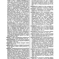 0008 - Page 8 - Table générale et alphabétique des matières contenues dans les volumes XIII à XXIV inclusivement du bulletin général de thérapeutique médicale et chirurgicale. Archives. / Argent. / Armes à feu. / Arrachement. / Arrosion. / Arséniate. / Arsenic. / Arsenicaux. / Arsenié. / Artère. / Arthrite. / Artichaut. / Articulaires. / Articulations. / Ascite. / Asphyxie
