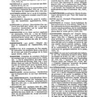0012 - Page 12 - Table générale et alphabétique des matières contenues dans les volumes XIII à XXIV inclusivement du bulletin général de thérapeutique médicale et chirurgicale. Cancer. / Cannelle. / Cantharides. / Canthoplastie. / Caoutchouc. / Capsules. / Carbonates. / Carbonique. / Carie. / Carotide. / Cartilages. / Cas chirurgicaux. / Catalepsie. / Cataplasmes. / Cataracte. / Catarrhale. / Catarrhe. / Cathétérisme. / Cause. / Caustique. / Caustiques. / Cautère. / Cautérisation
