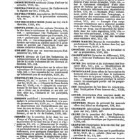 0016 - Page 16 - Table générale et alphabétique des matières contenues dans les volumes XIII à XXIV inclusivement du bulletin général de thérapeutique médicale et chirurgicale. Conserves. / Consolidation. / Constipation. / Constitution. / Contractions. / Contractures. / Contre-indications. / Convulsions. / Copahu. / Coque. / Coquelicot. / Coqueluche. / Cordon. / Cornée. / Cornichons. / Corps. / Corps marins. / Cosséine. / Cosmétiques. / Côtes. / Coton cardé. / Cou. / Coude. / Coupures. / Crachats. / Crâne. / Crapauds. / Crème de tartre. / Créosote. / Crétinisme. / Croton tiglium