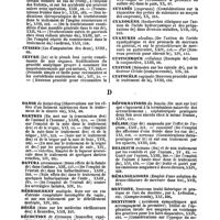 0017 - Page 17 - Table générale et alphabétique des matières contenues dans les volumes XIII à XXIV inclusivement du bulletin général de thérapeutique médicale et chirurgicale. Croton tiglium. / Croup. / Cuisses. / Cuivre. / Cutanés. / Cyanogène. / Cyanures. / Cysticerque. / Cystine. / Cystocèle. / Danse. / Dartres. / Datura. / Débridement. / Décès. / Décoction. / Décoloration. / Décubitus. / Déformations. / Délire. / Delirium. / Démangeaisons. / Dentiste. / Dentition. / Dents