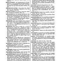 0018 - Page 18 - Table générale et alphabétique des matières contenues dans les volumes XIII à XXIV inclusivement du bulletin général de thérapeutique médicale et chirurgicale. Dents. / Déplacement. / Désarticulation. / Dessiccation. / Déviations. / Dextrine. / Diabètes. / Diagnostic. / Diapason. / Diaphorétique. / Diarrhée. / Diathèse. / Dictionnaire. / Diète. / Difformités. / Digestion. / Digitale. / Dignité. / Dilatation. / Diphtérite. / Dispensaire. / Dispensaire. / Dissections. / Distome. / Diurèse. / Diurétique. / Divisions. / Doses. / Double. / Douche. / Douches. / Douleurs. / Douve