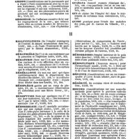 0028 - Page 28 - Table générale et alphabétique des matières contenues dans les volumes XIII à XXIV inclusivement du bulletin général de thérapeutique médicale et chirurgicale. Grenadier. / Grenouillette. / Grippe. / Grossesse. / Guarana. / Gui. / Guide. / Hallucinations. / Hématocèle. / Hématurie. / Héméralopie. / Hémiplégie. / Hémoptysie. / Hémorrhagie. / Hémorroïdes. / Hémostatique. / Hépatite. / Hérédité. / Hernies