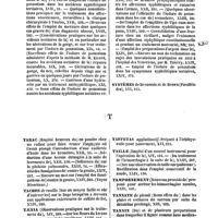 0059 - Page 59 - Table générale et alphabétique des matières contenues dans les volumes XIII à XXIV inclusivement du bulletin général de thérapeutique médicale et chirurgicale. Syphilis. / Systèmes. / Tabac. / Taches. / Taenia. / Taffetas. / Taille. / Tamponnement. / Tannate. / Tannin. / Tartre