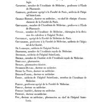 0072 - Page 72 - Noms des auteurs dont les travaux figurent dans les volumes XIII à XXIV inclusivement du bulletin de thérapeutique. Briquet. / Capuron. / Carron du Villars. / Caventou. / Cazenave. / Chailly-Honoré. / Chevallier. / Civiale. / Cottereau. / Cruveilhier. / De Larroque. / Desportes. / Devergie. / Double. / Dorvault. / Duclou. / Duchesne-Duparc. / Dupré La Tour. / Durand-Fardel. / Émery. / Fleury. / Foissac. / Forget (Amédée). / Fournet. / Foy. / Furnari. / Fuster. / Guersant (Paul)