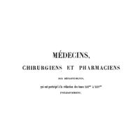 0075 - Page 75 - Médecins, chirurgiens et pharmaciens des départements, qui ont participé à la rédaction des tomes XIIIme à XXIVme inclusivement