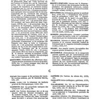 0015 - Page 13 - Table générale et alphabétique des matières contenues dans les volumes LXI à LXXII inclusivement du bulletin général de thérapeutique médicale et chirurgicale. Bromure. / Bronches. / Bronchite. / Bronchorrhée. / Brown-Séquard. / Brûlures. / Bubons. / Buchner. / Buchu. / Busserole. / Cacao. / Cade. / Cadmium. / Café. / Caféine. / Caillots. / Calabarine. / Calcanéum. / Calculs