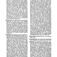 0019 - Page 17 - Table générale et alphabétique des matières contenues dans les volumes LXI à LXXII inclusivement du bulletin général de thérapeutique médicale et chirurgicale. Chloroforme. / Chlorure. / Choléra. / Cholérine. / Cholériques. / Chorée
