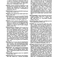 0023 - Page 21 - Table générale et alphabétique des matières contenues dans les volumes LXI à LXXII inclusivement du bulletin général de thérapeutique médicale et chirurgicale. Corps. / Coryza. / Cosmétique. / Coton. / Couperose. / Courty. / Coxalgie. / Crampe. / Créosote. / Crevasses. / Cristallin. / Croup. / Cruveilhier. / Cryptogames. / Cubèbe. / Cuivre. / Culman et Sengel. / Curare