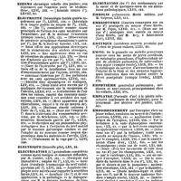 0028 - Page 26 - Table générale et alphabétique des matières contenues dans les volumes LXI à LXXII inclusivement du bulletin général de thérapeutique médicale et chirurgicale. Ecraseur. / Ectropion. / Eczéma. / Électricité. / Electrique. / Electrisation. / Electro-. / Electuaire. / Eléphantiasis. / Elimination. / Embolie. / Embriotomie. / Emétique. / Empis. / Emphysème. / Emplâtre. / Empoisonnement