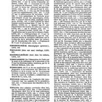 0029 - Page 27 - Table générale et alphabétique des matières contenues dans les volumes LXI à LXXII inclusivement du bulletin général de thérapeutique médicale et chirurgicale. Empoisonnement. / Emporte-pièce. / Émulsion. / Encéphalocèles. / Endocardite. / Endoscope. / Enfance. / Enfants