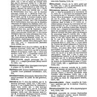 0030 - Page 28 - Table générale et alphabétique des matières contenues dans les volumes LXI à LXXII inclusivement du bulletin général de thérapeutique médicale et chirurgicale. Enfants. / Engelures. / Enrouement. / Enseignement. / Entéralgie. / Entérotomie. / Entorse. / Entropion. / Épidémie. / Épidémique. / Épididymite. / Épilation. / Épilepsie. / Epingle. / Épisioraphie. / Épispastiques. / Éponge. / Esérine. / Ergot