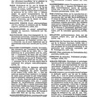 0035 - Page 33 - Table générale et alphabétique des matières contenues dans les volumes LXI à LXXII inclusivement du bulletin général de thérapeutique médicale et chirurgicale. Gaiac. / Galazyme. / Gale. / Gallium verum. / Galvanisation. / Galvanisme. / Galvano-caustique. / Gangrène. / Gargarismes. / Garnier. / Gastralgie. / Gastrorrhée. / Gastrotomie. / Gaz. / Gélatine. / Gencives. / Genou. / Gerçure. / Giraud-teulon. / Glace. / Glaucome. / Glossite. / Glotte
