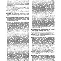 0038 - Page 36 - Table générale et alphabétique des matières contenues dans les volumes LXI à LXXII inclusivement du bulletin général de thérapeutique médicale et chirurgicale. Hémorrhagie. / Hémorrhoidales. / Hémorrhoïdes. / Hémostatique. / Hépatalgie. / Herard. / Herniaria glabra. / Hernies. / Herpès. / Histoire. / Hôpitaux. / Hoquet. / Hôtel-dieu. / Huile