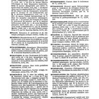 0039 - Page 37 - Table générale et alphabétique des matières contenues dans les volumes LXI à LXXII inclusivement du bulletin général de thérapeutique médicale et chirurgicale. Huile. / Hullin. / Humérus. / Hydarthroses. / Hydatique. / Hydatites. / Hydrastis. / Hydrocèle. / Hydrocéphalies. / Hydrochlorate. / Hydronéphrose. / Hydro-pericarde. / Hydrophobie. / Hydropisie. / Hydropneumothorax. / Hydrothérapie. / Hygiène. / Hygroma. / Hypertrophie. / Hypophosphites. / Hypospade. / Hyposulfites. / Hystérie. / Hystérique. / Hystero-épilepsie. / Hystéromètre