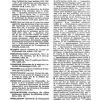 0040 - Page 38 - Table générale et alphabétique des matières contenues dans les volumes LXI à LXXII inclusivement du bulletin général de thérapeutique médicale et chirurgicale. Iatralepsie. / Ictère. / Ileus. / Iliaque. / Imperforations. / Impuissance. / Inanition. / Incisions. / Incontinence. / Infection. / Inflammations. / Inhalations. / Injections