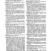 0047 - Page 45 - Table générale et alphabétique des matières contenues dans les volumes LXI à LXXII inclusivement du bulletin général de thérapeutique médicale et chirurgicale. Mariages. / Marit. / Martin et belhomme. / Martin. / Massage. / Matelas. / Maternités. / Matrice. / Maudon. / Maxillaire. / Médecin. / Médecine. / Médicamenteux. / Médicaments. / Médication. / Mellite. / Membres. / Mémoires. / Méningite. / Ménorrhagie. / Menstruation. / Menstruel. / Menstruelle. / Mentagre. / Ményanthine. / Mercure
