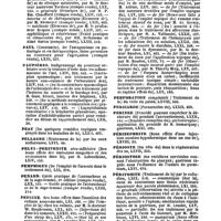 0054 - Page 52 - Table générale et alphabétique des matières contenues dans les volumes LXI à LXXII inclusivement du bulletin général de thérapeutique médicale et chirurgicale. Pate. / Pathogénie. / Pathologie. / Paul. / Paupières. / Peau. / Pellagre. / Pelvi-peritonite. / Pemphigus. / Penard. / Pepsine. / Perchlorure. / Perforation. / Péricarde. / Périnée. / Périnephrite. / Périoste. / Périostose. / Péritonite. / Permanganate
